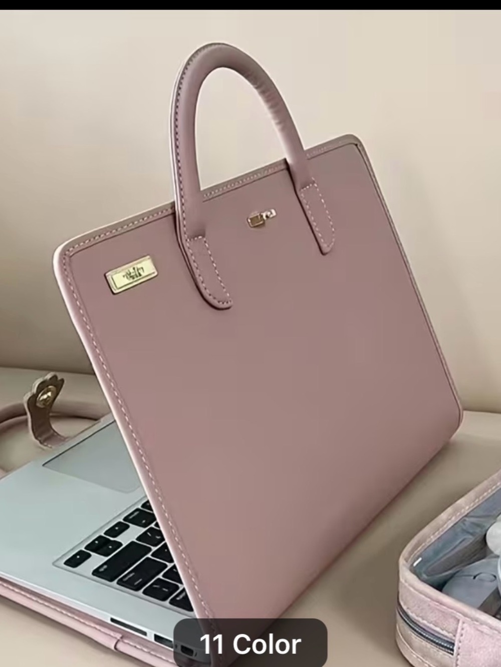 Elegant Mauve Top-Handle Tote Bag for Women